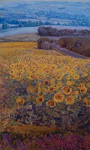 Les tournesols, 2015, huile, 73x116cm